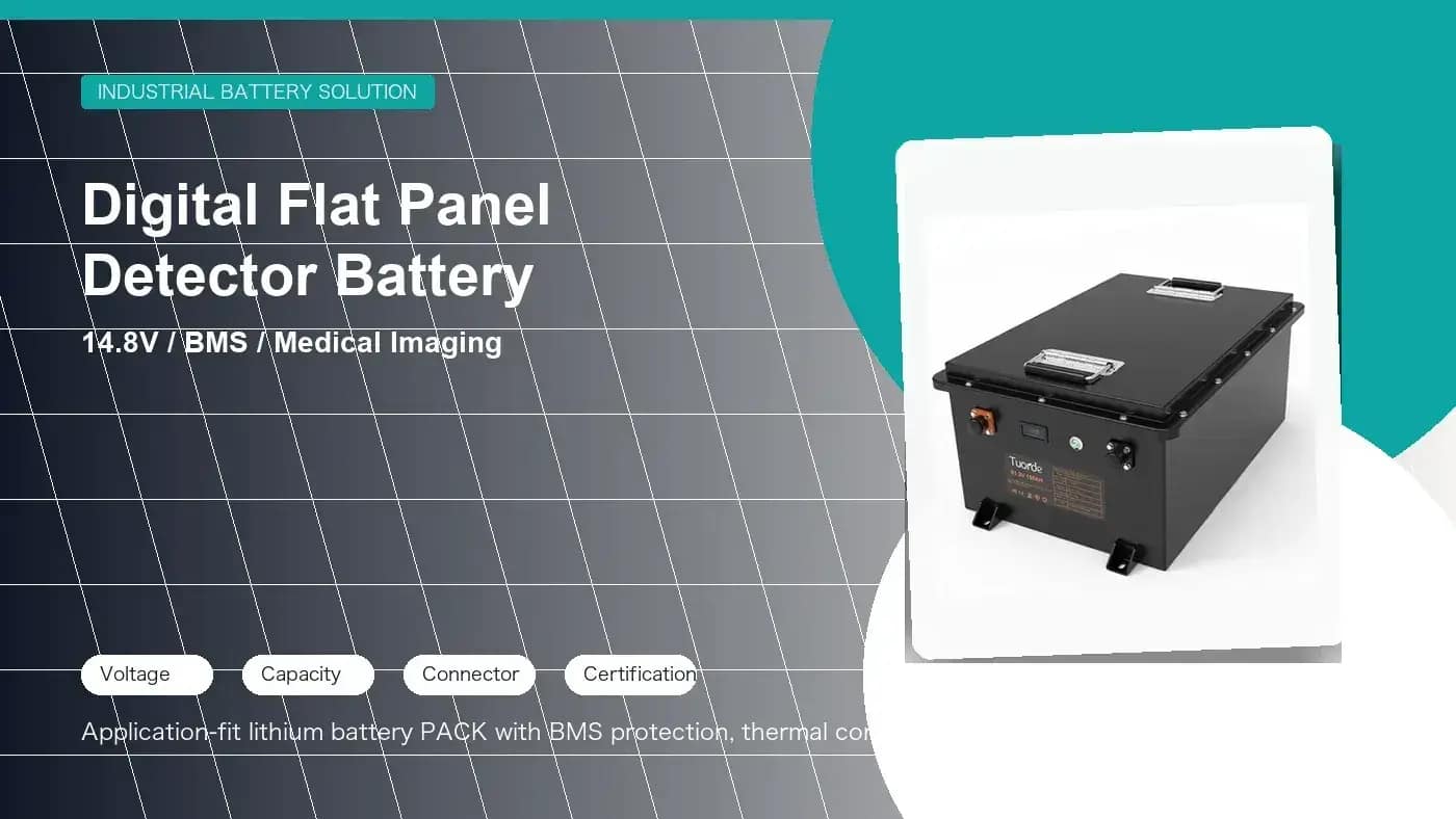 Digital flat-panel detector battery design Digital flat-panel detector battery design